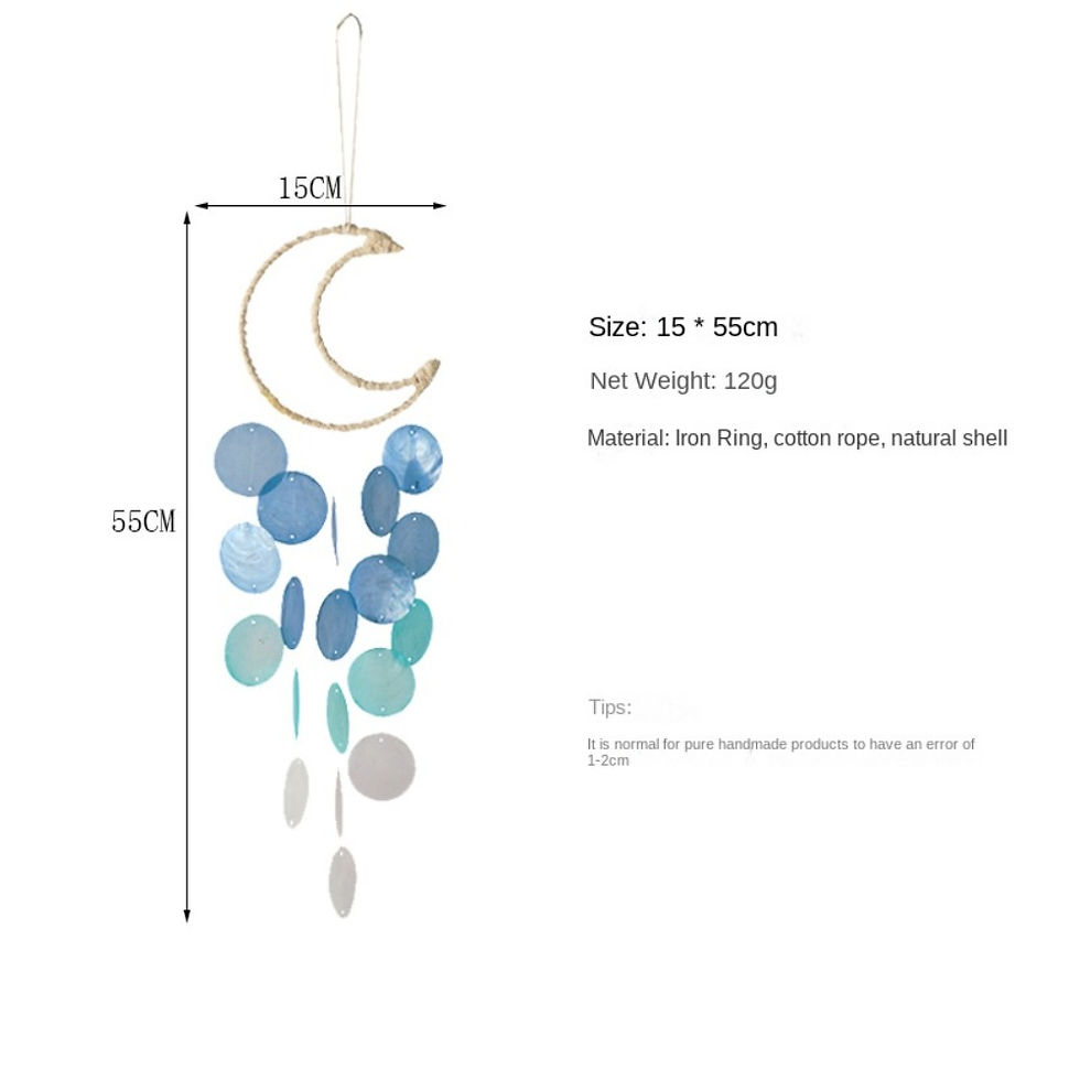 Thumbnail: INS Home Decor Natural Shell Dream Wind Chimes Bohemian Dream Catchers Kids Room