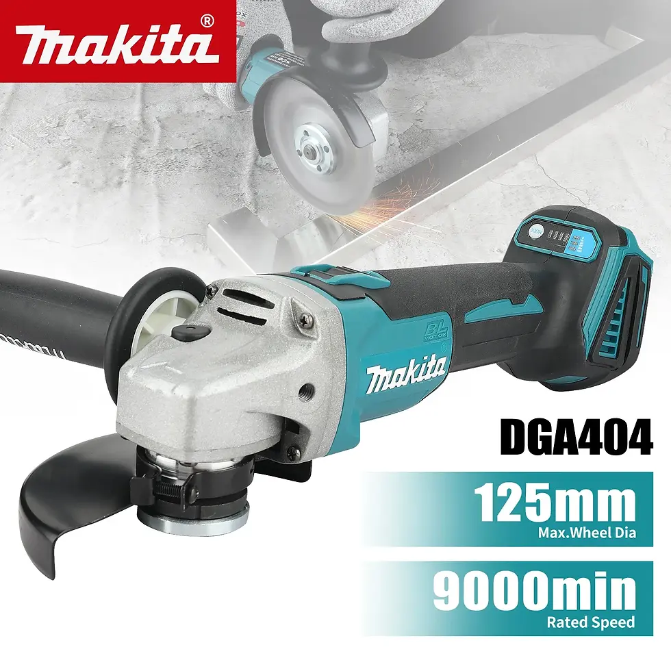 Thumbnail: Makita18VBrushless DGA404 Angle Grinder&DTW300Wrench Cordless,Ultra-Portable for