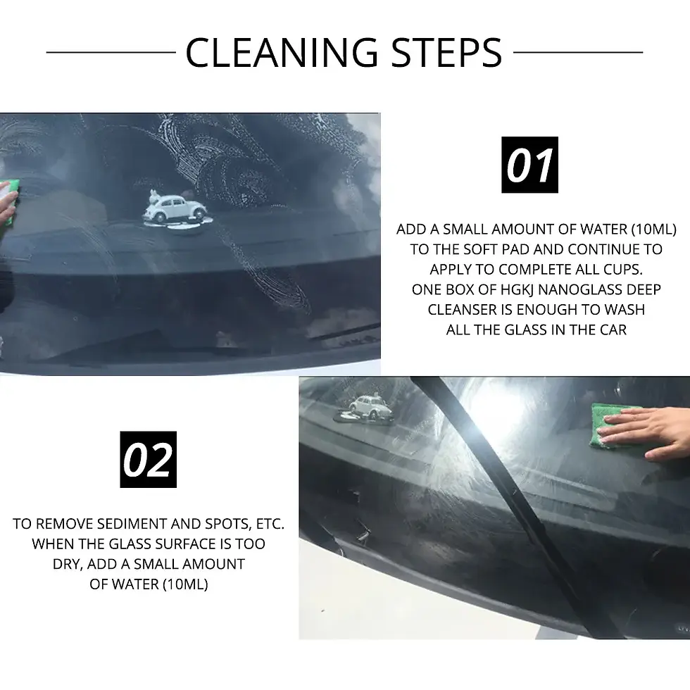 Thumbnail: Car Window Windshield Cleaning Sponge Remove Oil Film Surface Scratches Repair P