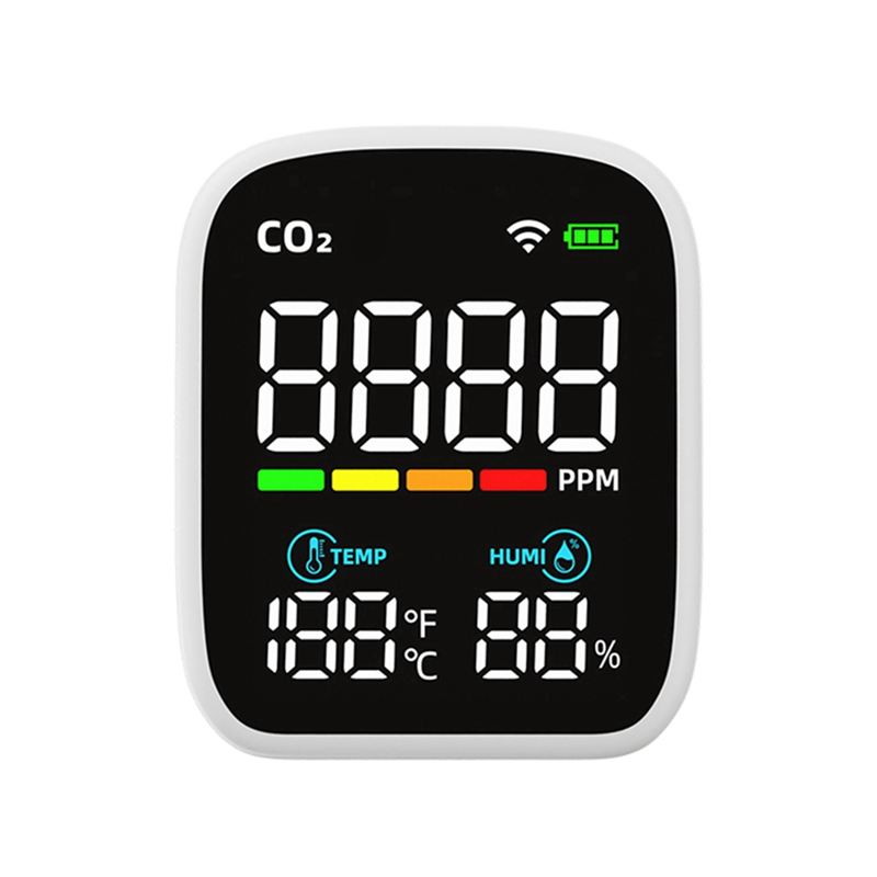 Thumbnail: WIFI Infrared CO2 Monitor Carbon Dioxide Monitor NDIR Sensor Air Quality Monitor