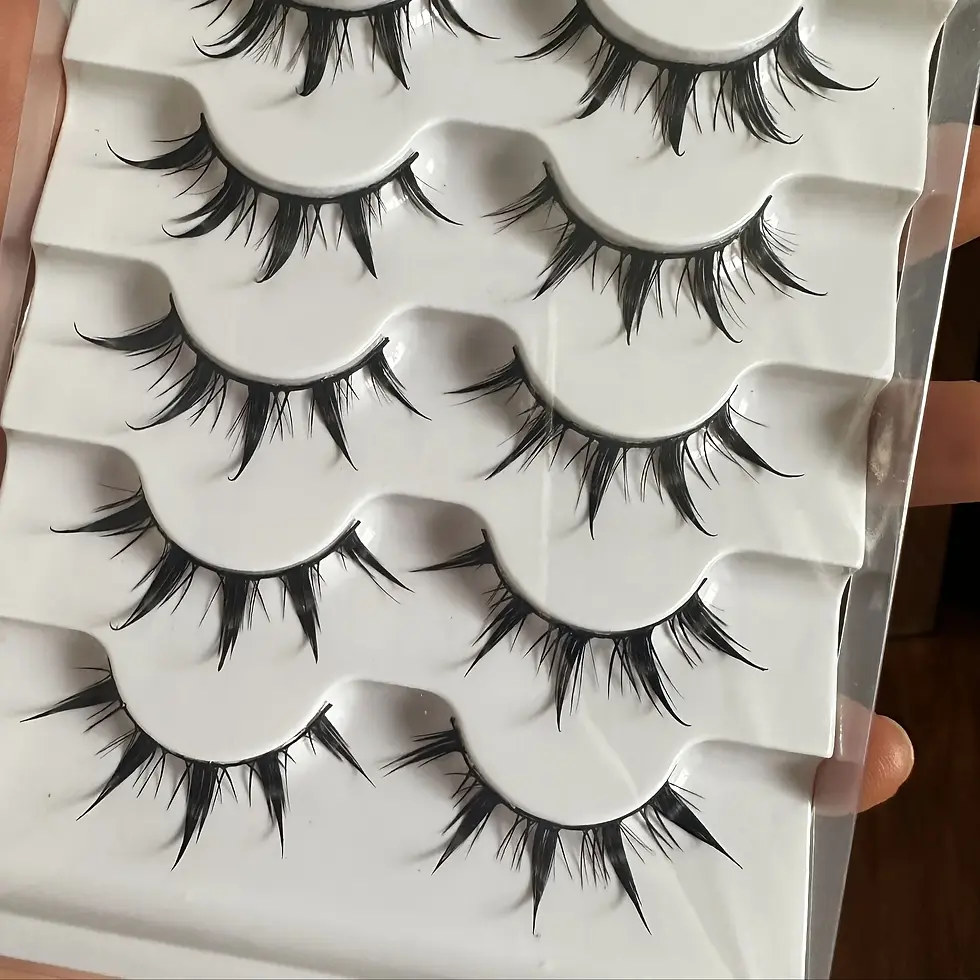 Thumbnail: 😍Anime-Inspired False Eyelashes, 5 Pairs Cartoon Eye Faux Lashes, Dramatic Look
