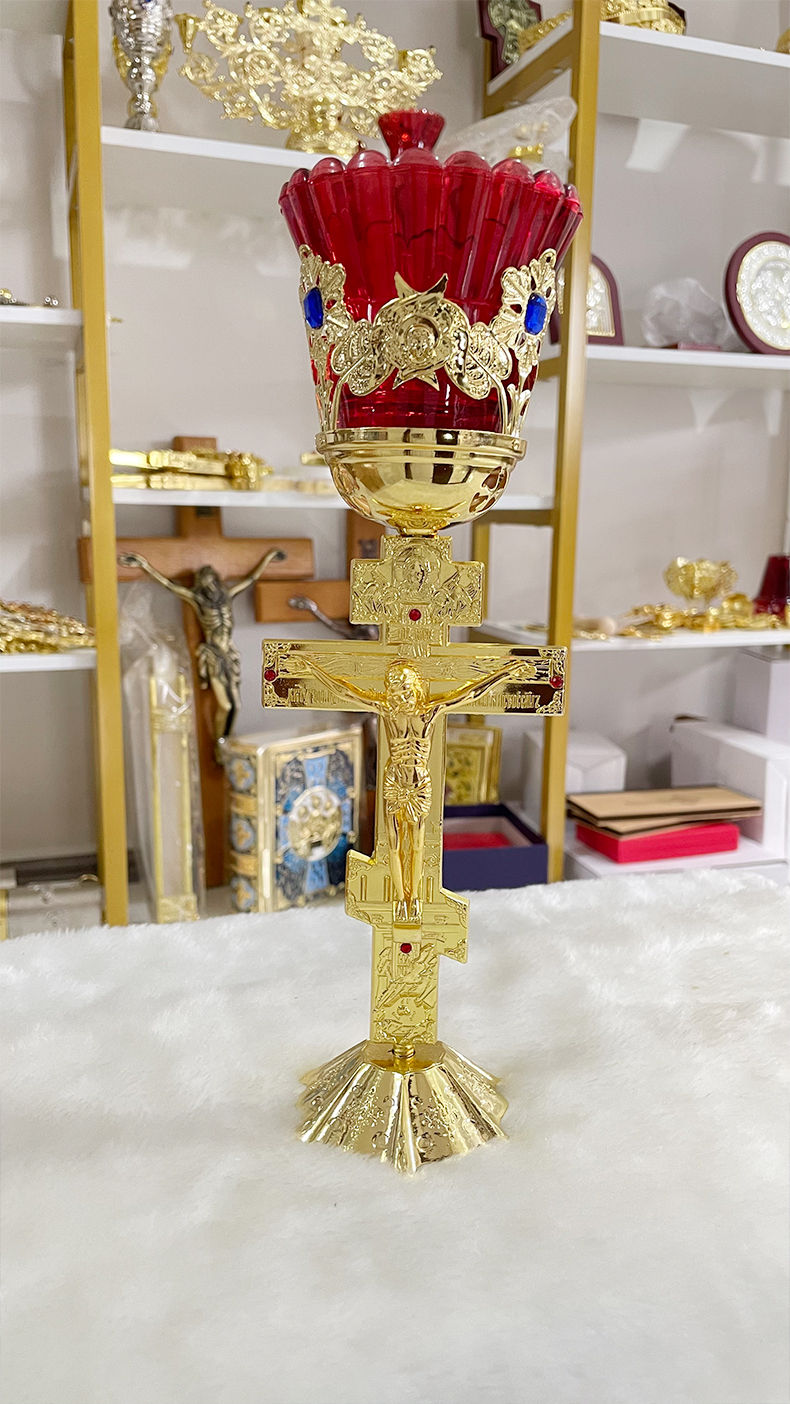 Thumbnail: Orthodox Home Villa Handicrafts Cande Church Decorations Composite Candlestick R