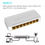 Thumbnail: Gigabit 8 Port 10/100/1000Mbps Network Switch Ethernet Smart Switcher High Perfo