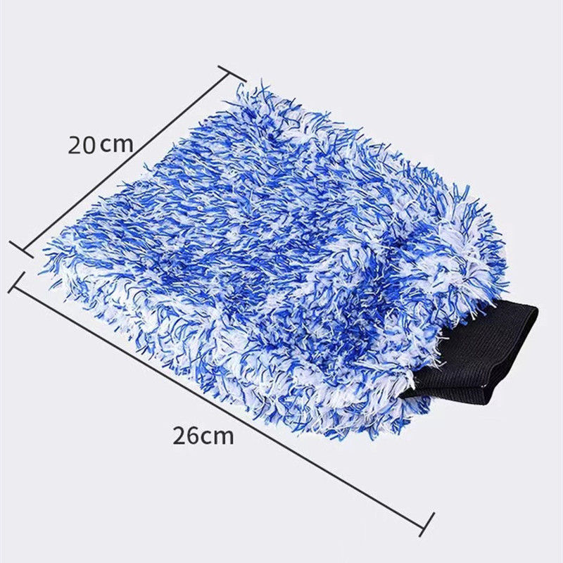 Thumbnail: Cleaning Gloves Car  Soft Microfiber Wash High Density Scratch Free Gloves Car W