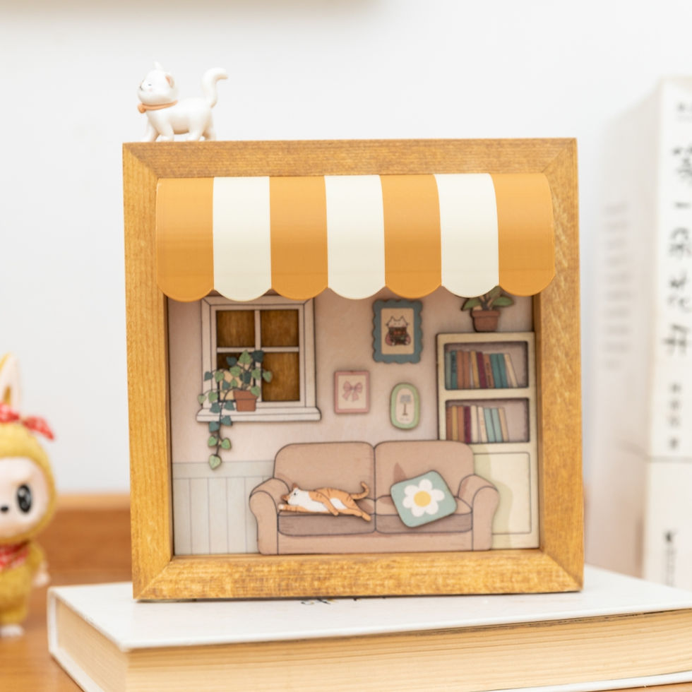 Thumbnail: Wooden Wall Shelf Decor Creative Art Hanging Decor for Home Room Farmhouse Decor