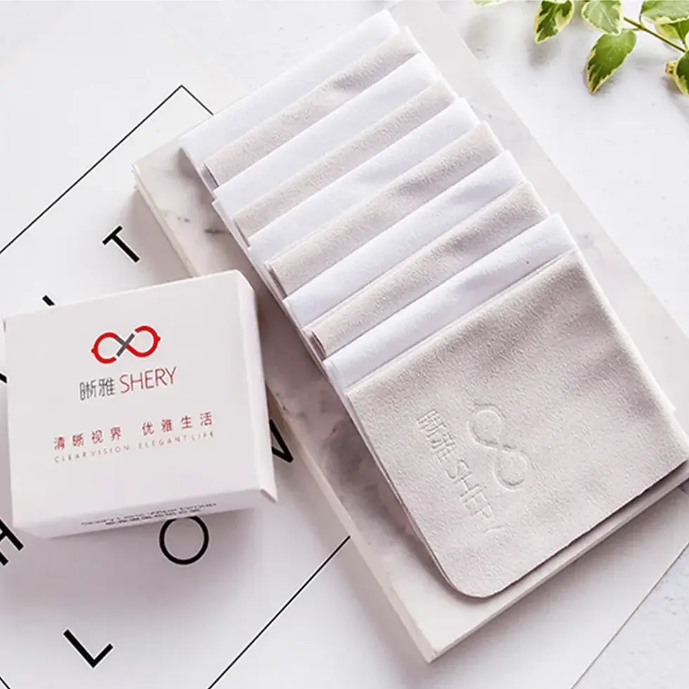 Thumbnail: 10pcs/set Suede Glasses Clean Microfiber Glasses Cleaning Cloth For Lens Phone S