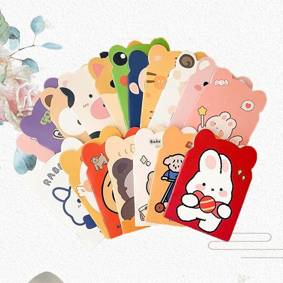 Thumbnail: 10pcs/pack Portable Notebooks Kawaii Notebook Diary Lined Paper Mini Notepad Cut