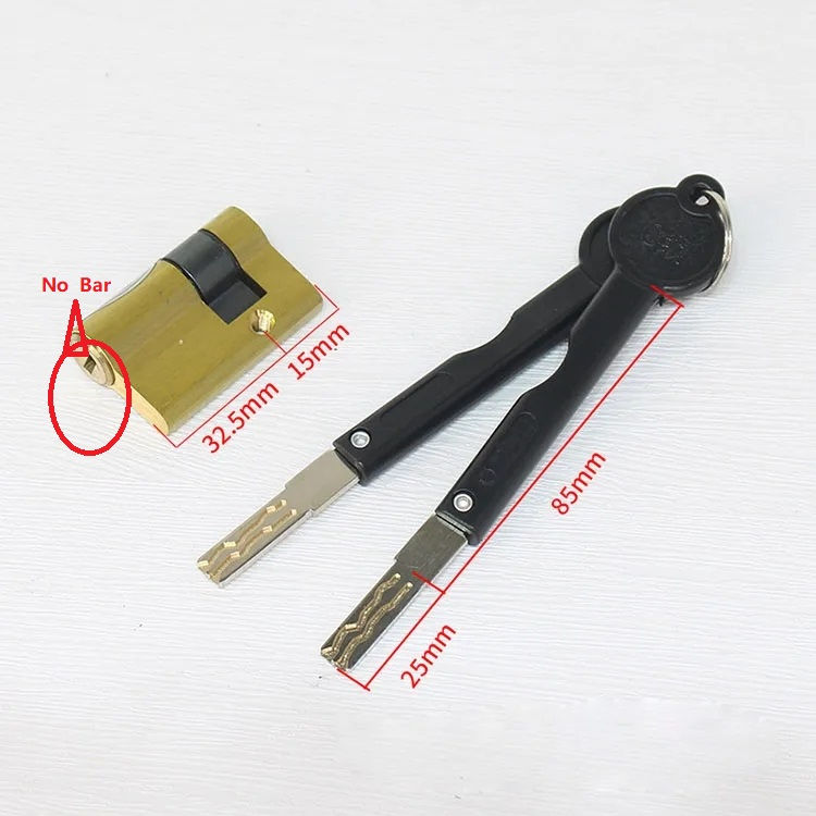 Thumbnail: Brass Lock Cylinder for Automatic Smart Door Lock ,With tail,C-Class Core ,Anti-