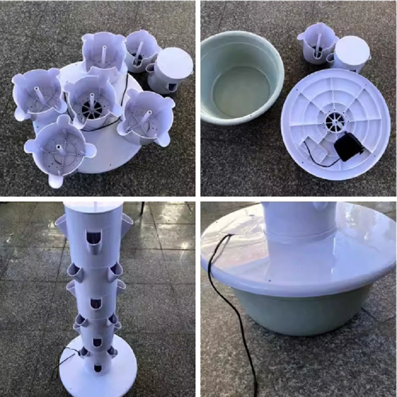 Thumbnail: Hydroponic Tower with LED Grow Light Vertical Soilless Culture Equipment Hydropo
