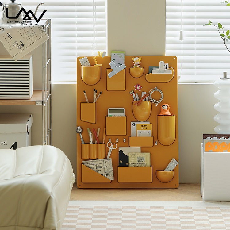 Thumbnail: Home Living Room Kitchen Decor Plastic Wall Mount Storage Rack Wall Mounted Stor