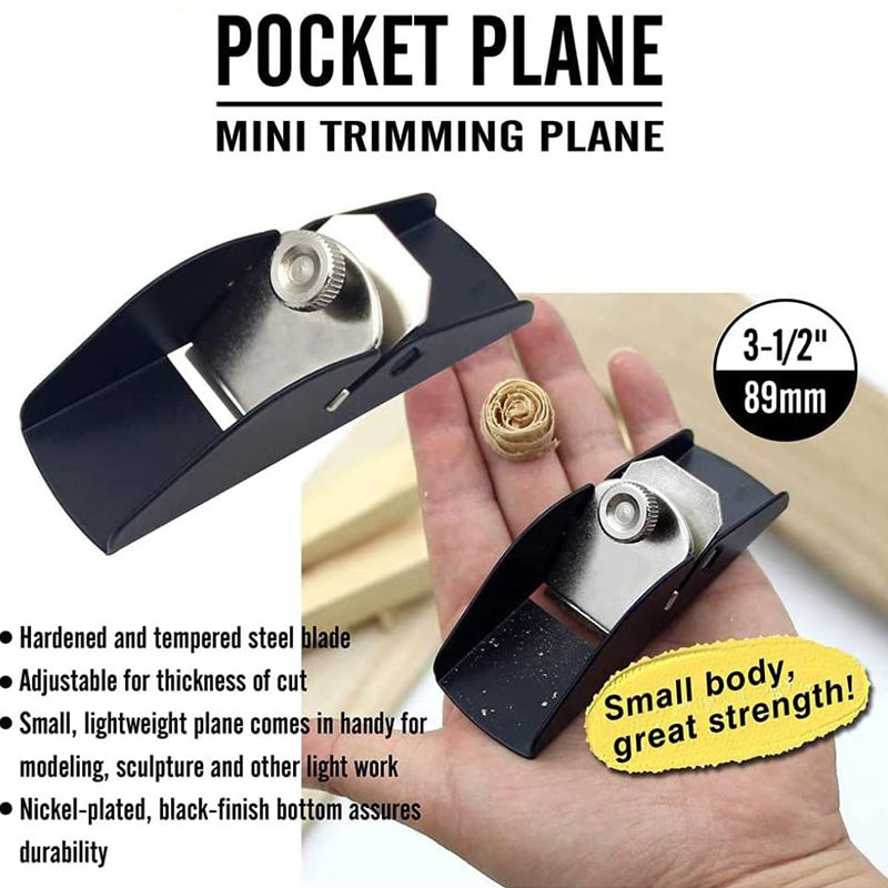 Thumbnail: Mini Plane Wood Carpentry Tools Manual Carpenter Planer Aluminum Alloy Planer An