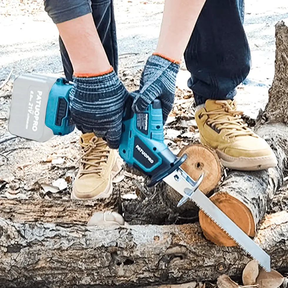 Thumbnail: PATUOPRO Brushless Reciprocating Saw Cordless Electric Saw Woodworking Portable