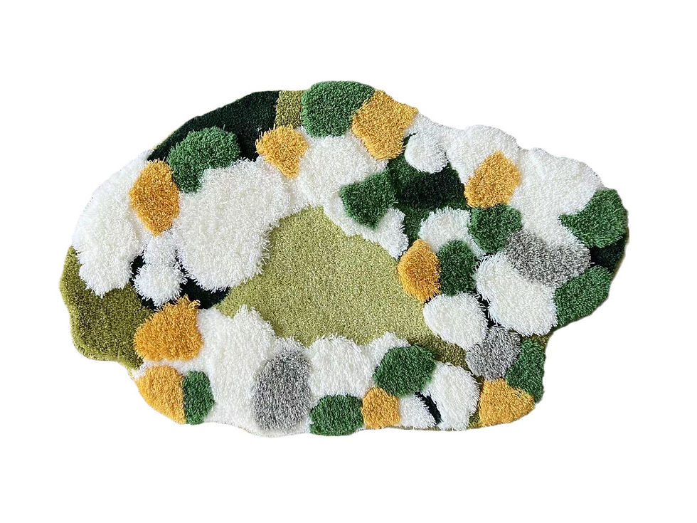 Thumbnail: Tufting Moss Rug High-Quality Aesthetic Antislip Carpet Bathroom Green Muscus Tu
