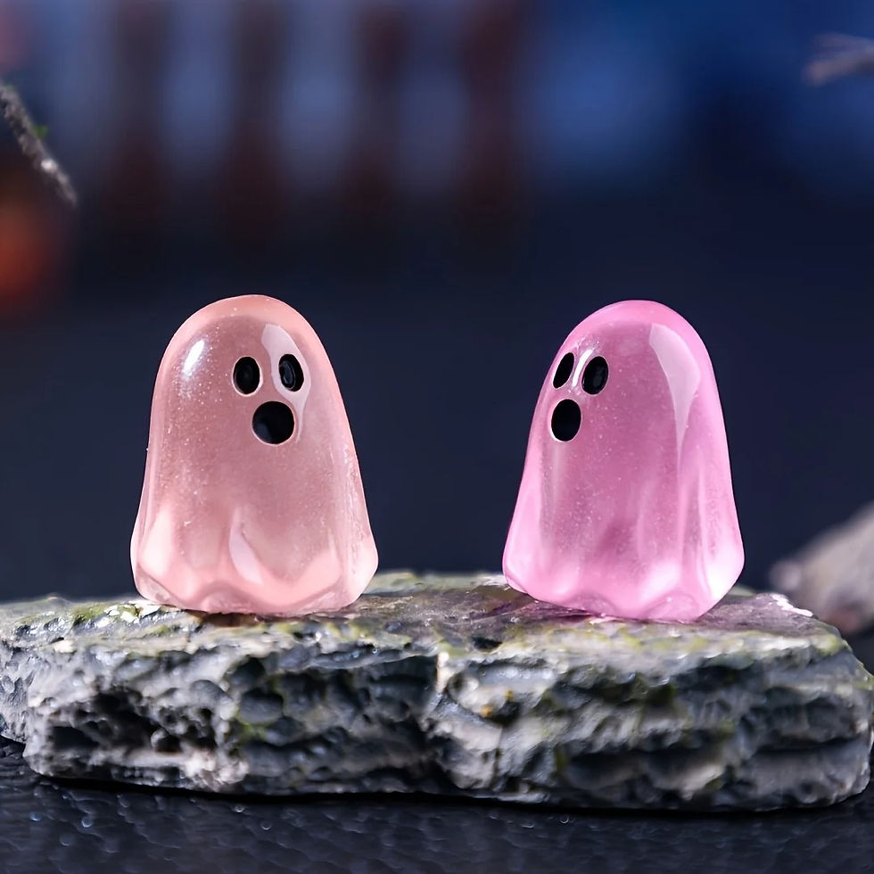 Thumbnail: 6 pcs Cute Resin Halloween Decorations, DIY Ornaments for Micro Landscapes & S