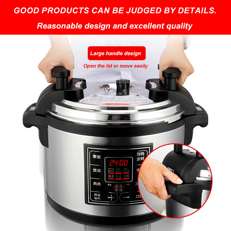 Thumbnail: Heavy Duty Large Electric Pressure Cookers Commercial Industrial 20l 50l 60l Cap