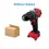 Thumbnail: For Milwaukee 18V Battery Brushless Electric Drill 20+3 Torque Cordless Impact D