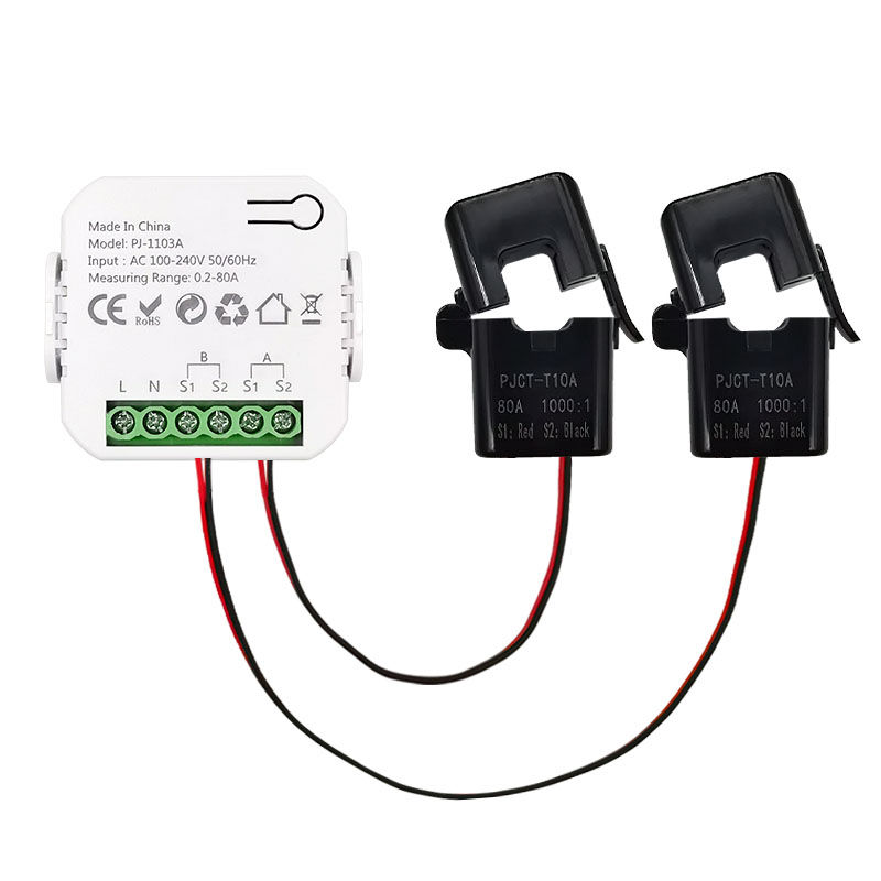 Thumbnail: Tuya Smart Life WiFi Energy Bidirection Meter Single Phase with Buzzer Overload