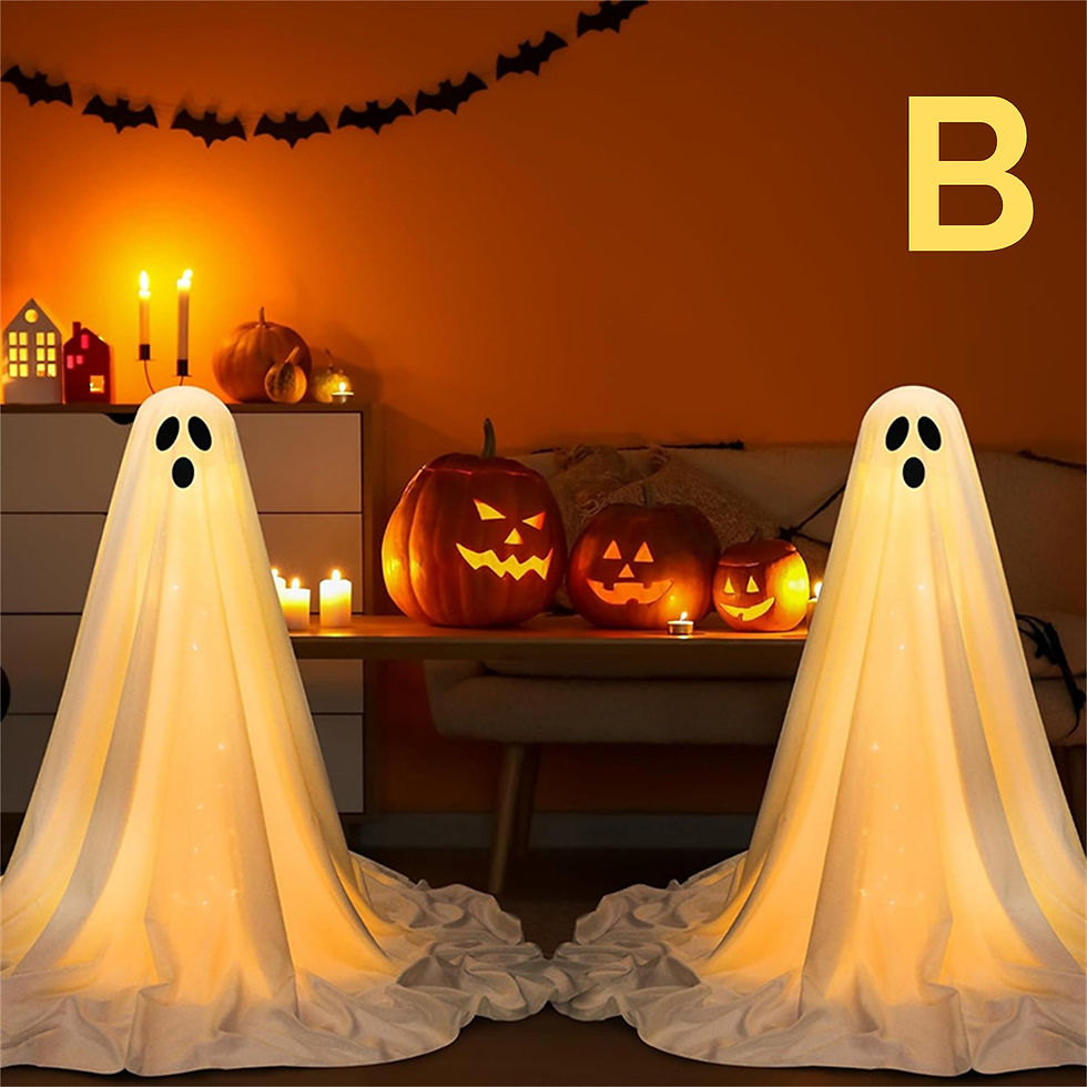Thumbnail: Light Up Ghost Halloween Decorations Outdoor Ghost Decorations Scary Standing Gh