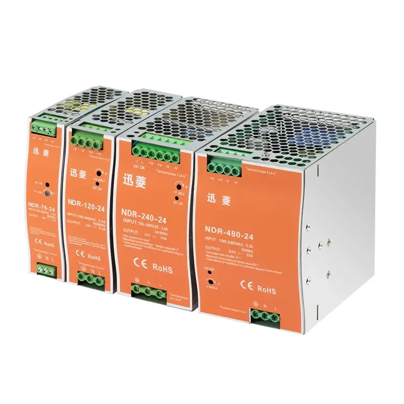 Thumbnail: NDR/EDR Rail mounted switch power supply NDR-75 120 150 240 480W-12 24V 48V outp