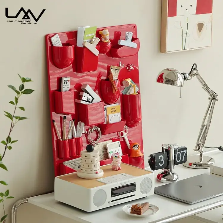 Thumbnail: Home Living room Kitchen Decor Plastic Wall Mount Storage Rack wall mounted stor