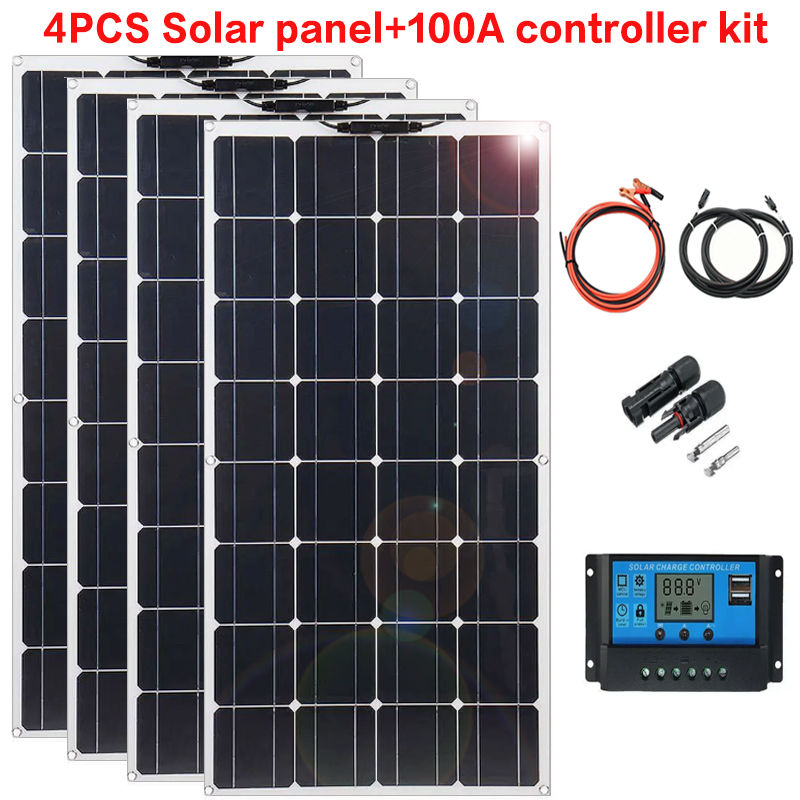 Thumbnail: 2000W solar panel, 18V flexible solar panel, efficient portable power supply, em
