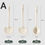 Thumbnail: 3psc set of silicone spatulas and spoons for household high-temperature cooking 