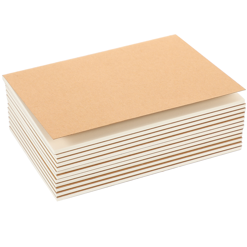 Thumbnail: 12PCS A6 Kraft Notebooks Kraft Paper Notebooks Blank Cover Kraft Journals for St