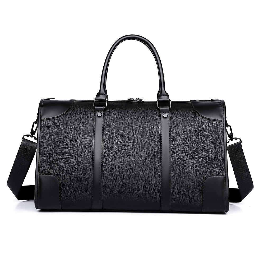 Thumbnail: Men‘s Luxe Business Travel Bag Large Capacity with 15.6' Laptop Waterproof PU