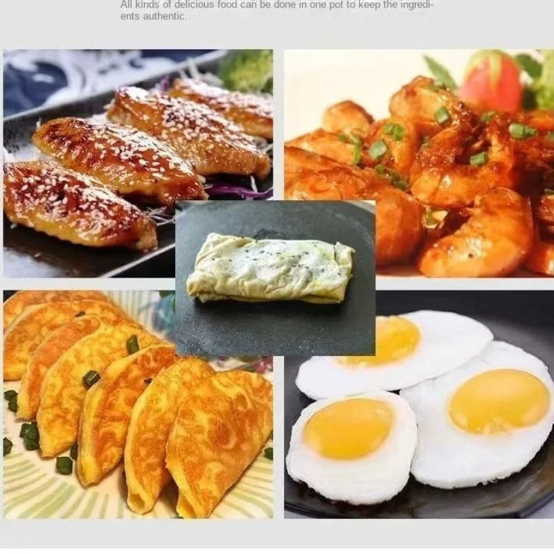 Thumbnail: 2026 Thick cast iron flat bottomed frying pan for grilling meat without coating