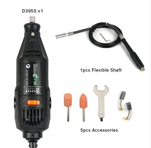 Thumbnail: 130W Power Tools Electric Mini Drill Die Grinder Engraver Polisher with Rotary T