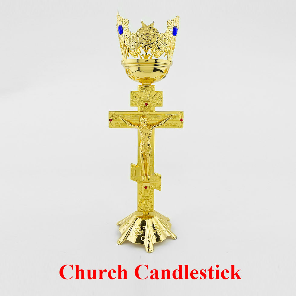 Thumbnail: Orthodox Home Villa Handicrafts Cande Church Decorations Composite Candlestick R