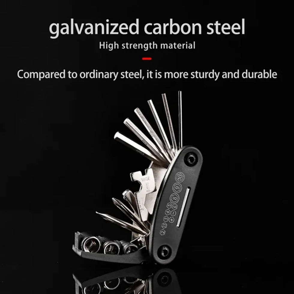 Thumbnail: 16 in 1 MTB Tools Road Bicycle Allen Wrench Pocket Tools Portable Bicycle Repair