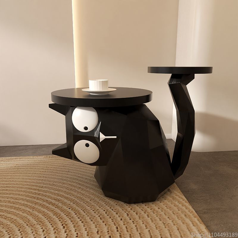 Thumbnail: Cat Floor Decorations Resin Material Living Room Side Table Creative Bedroom Nig