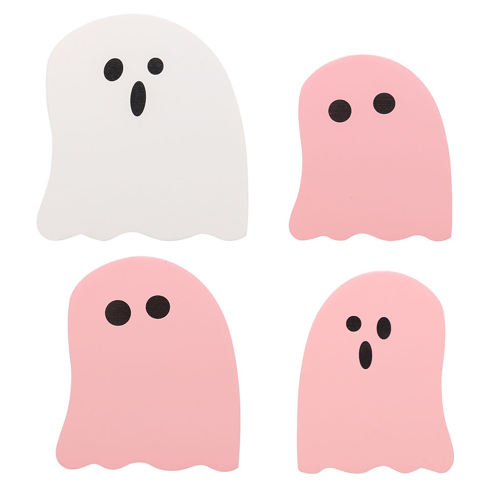 Thumbnail: 4PCS Wooden Desktop Ornaments Halloween Decoration Creative Funny Ghosts Hallowe