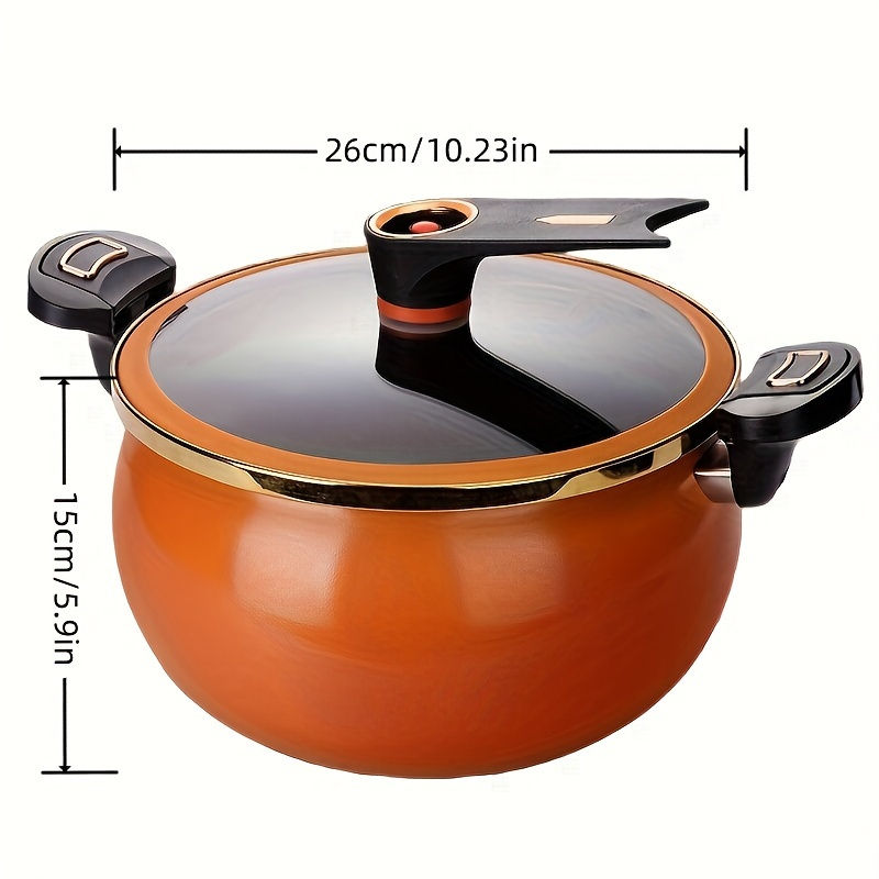 Thumbnail: 1 Piece Chubby Micro-Pressure Pot Household 7L Large Capacity 26cm Stew Pot Mult