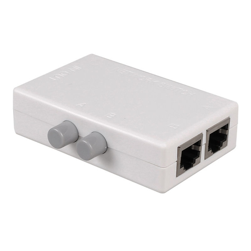 Thumbnail: 2 Port RJ45 Networks Switches Selector 2 In 1 Out Internal External Switches