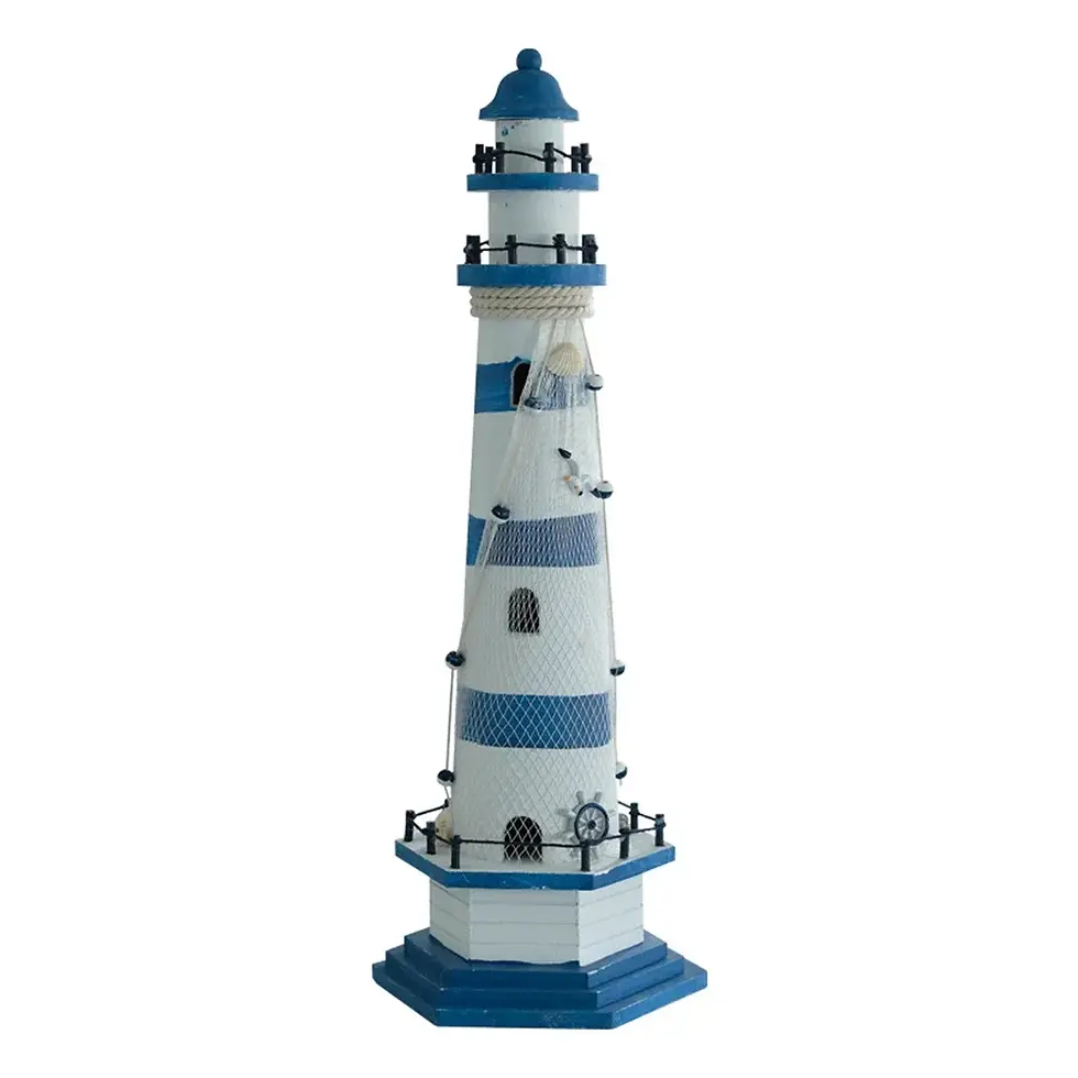 Thumbnail: Mediterranean Wooden Lighthouse Sea Decorations Home Decoration Creative Marine