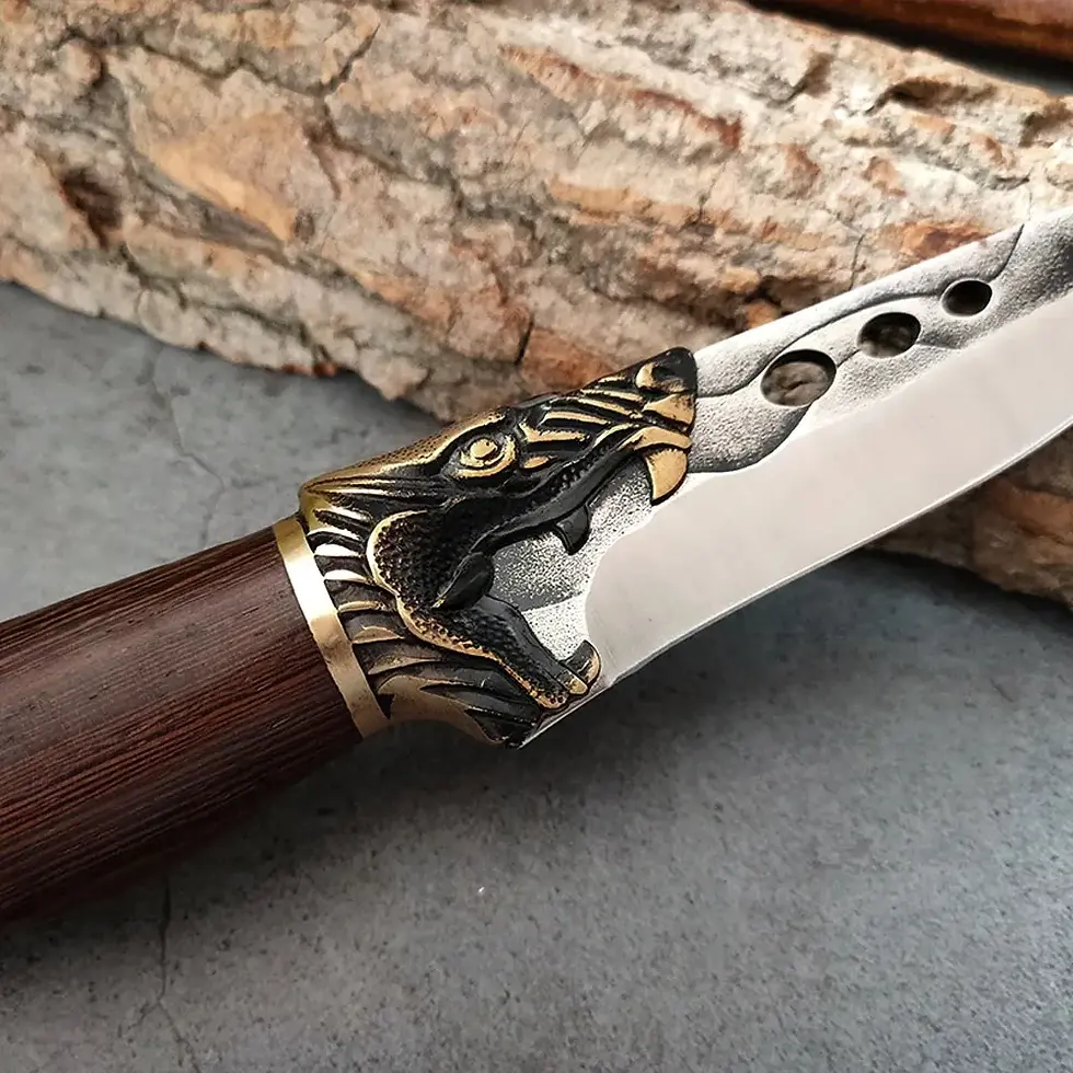 Thumbnail: Kitchen Boning Knives Handmade Forged Butcher Cooking Knife Meat Cleaver Choppin