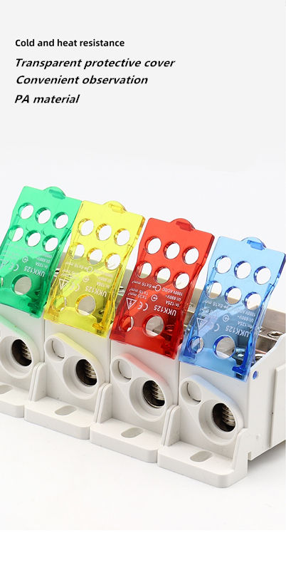 Thumbnail: Din Rail Terminal Block UKK 80A/125A/160A/250A/400A Distribution Box One In Seve