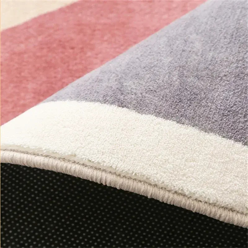 Thumbnail: Simple Study Room Cloakroom Plush Non-slip Rugs Irregular Pink Bedroom Bedside S