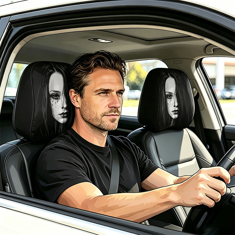 Thumbnail: Car Headrest Funny Cover Accessories Interior Gadgets Decor Styling Ideas Seat C