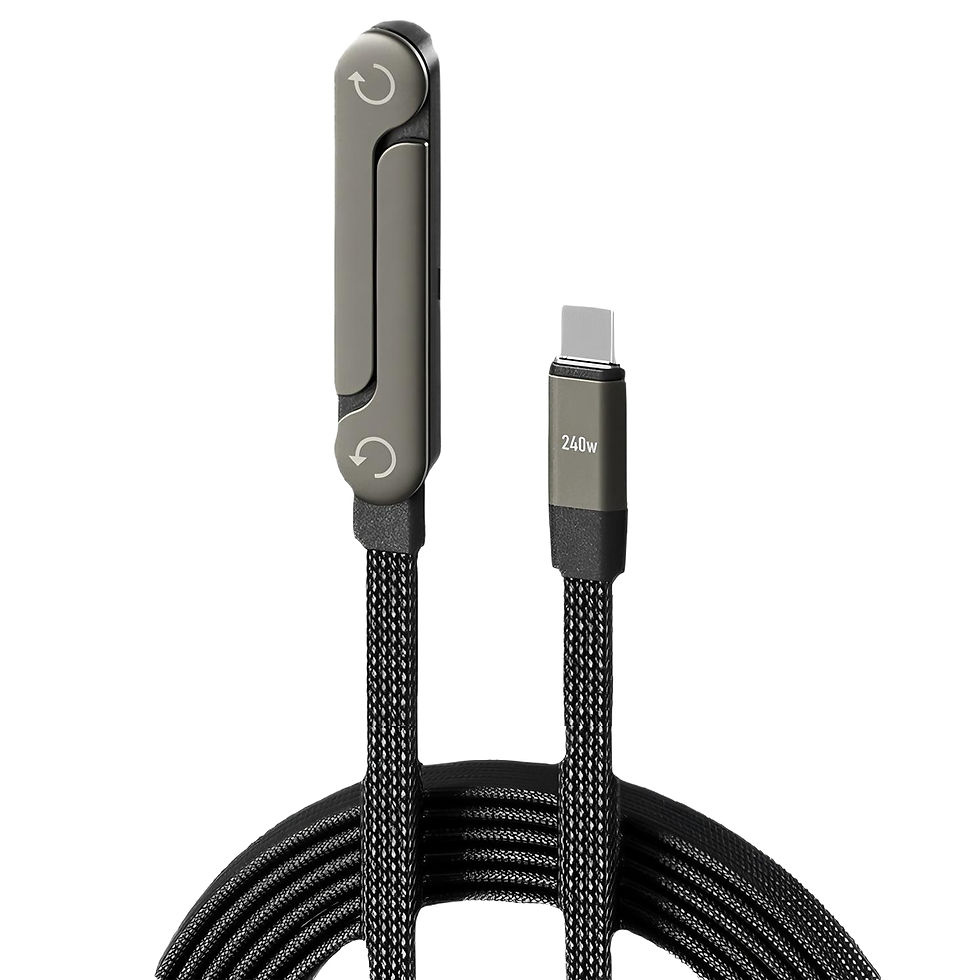 Thumbnail: 1.45m USB C Phone Chargers Stand Cable 240W Type C Fast Charging Cord For Phones