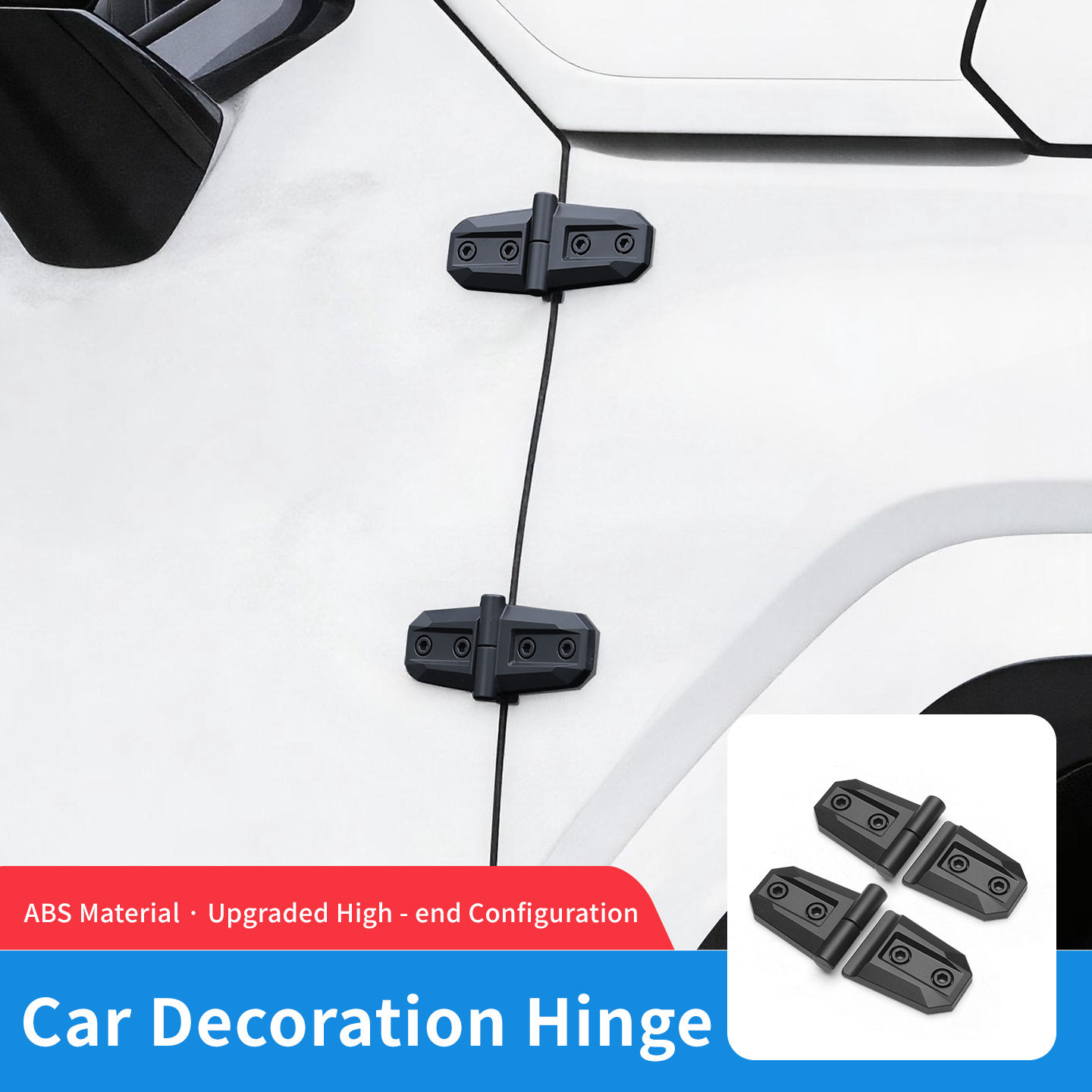 New Car Exterior Decoration Modified Door, Tailgate & Hood Hinge Decorative Stic