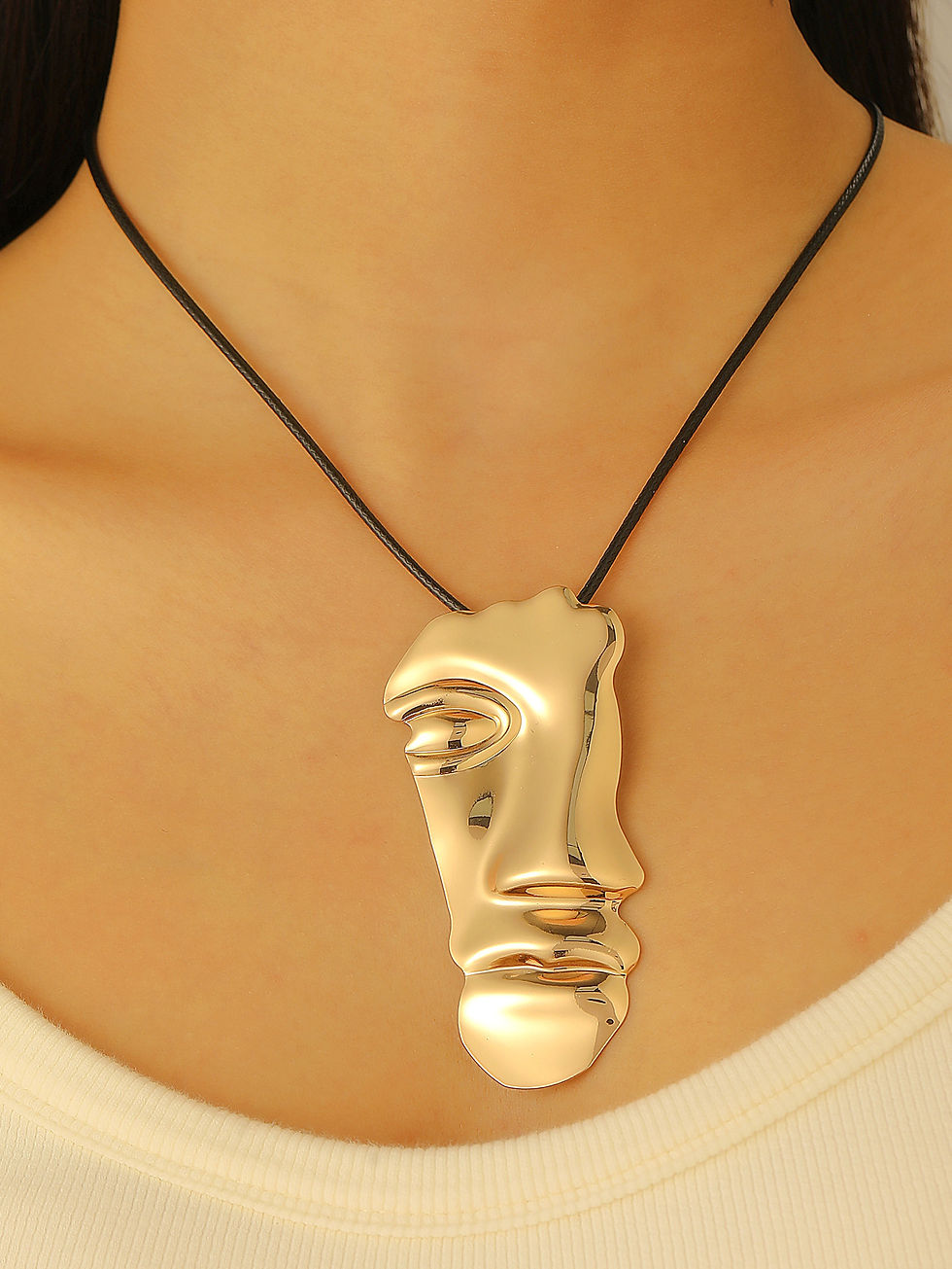 Thumbnail: Face Mask Jewelry Set Statement Earrings Ring Bracelet Necklace Bold Accessories