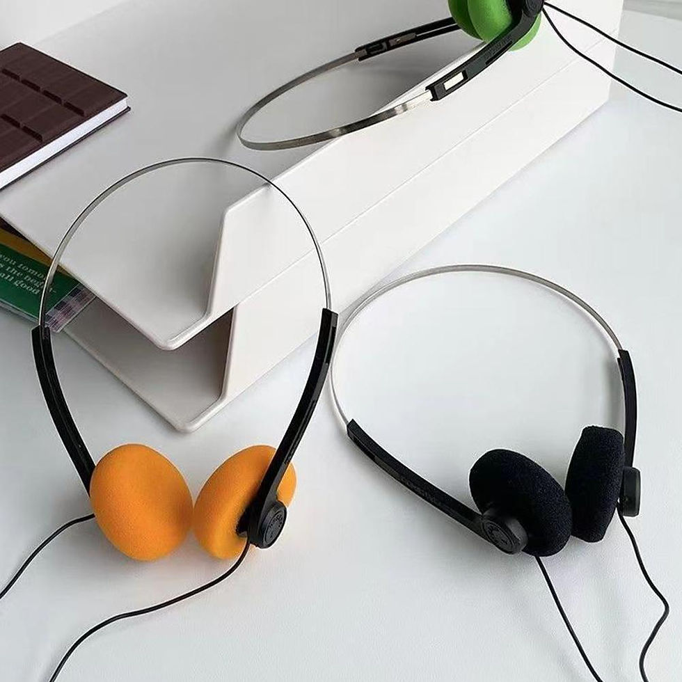 Thumbnail: Headphone Music Mp3 Walkman Retro Feelings Portable Wired Small Headphones Sport