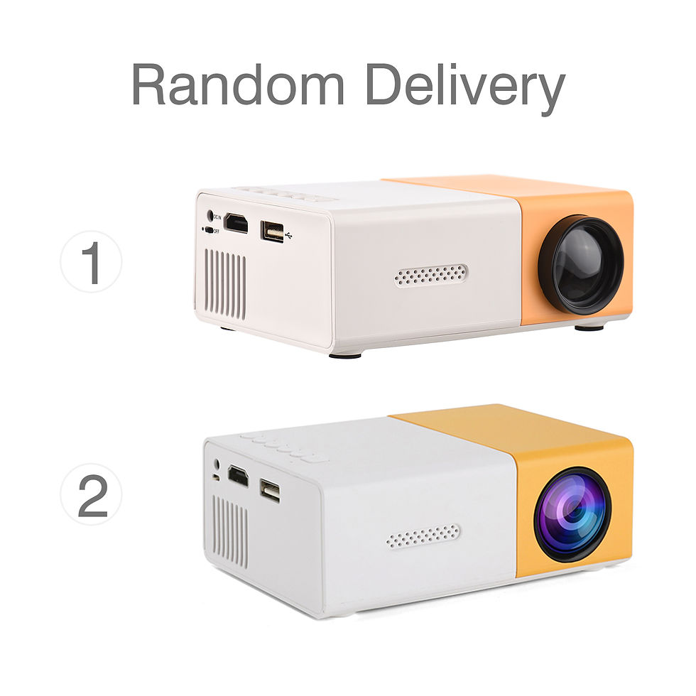 Thumbnail: Mini LED Projector Supports 720P 1080P Portable Video Projector with Speaker Rem