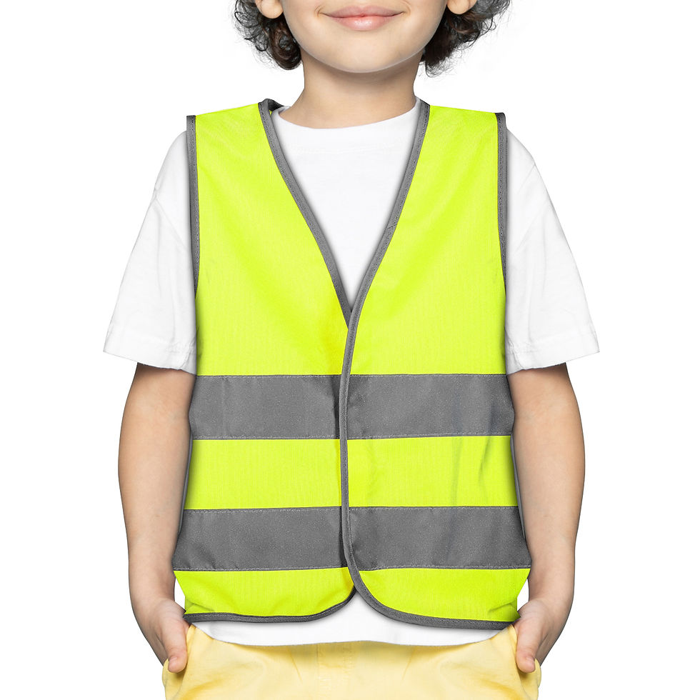 Thumbnail: Kids Safety Vest Reflective Clothing for Children Training Sports Protective Sch