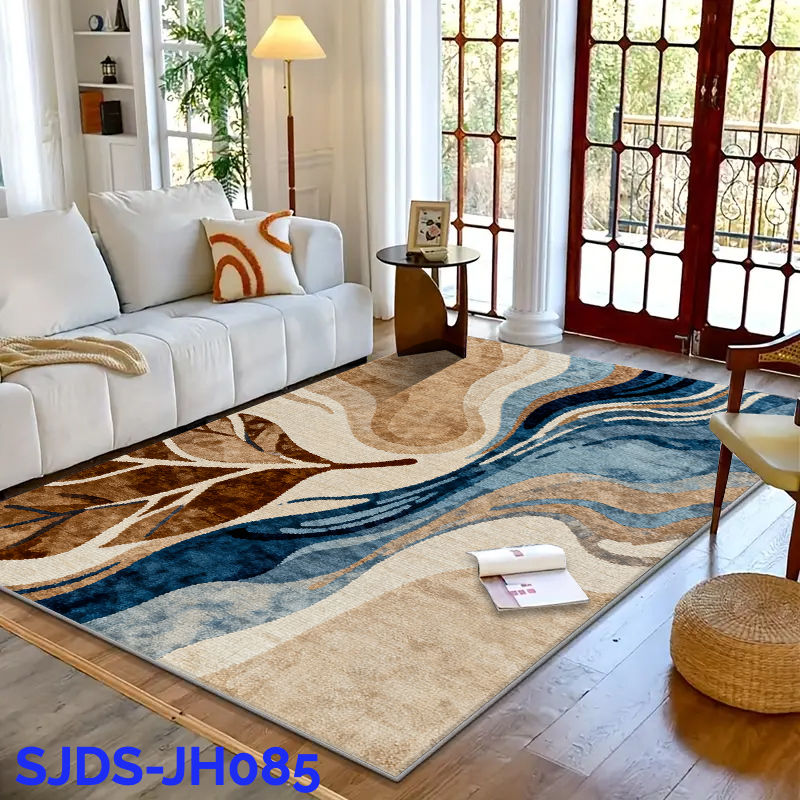 Thumbnail: RAKKS Area Rug for Living Room Bedroom,Modern Geometric Carpets, Anti-Skid Durab