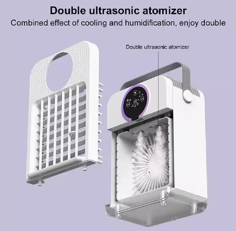 Thumbnail: Cooling fan USB powered air conditioning fan Small water cooling fan Spray fan D
