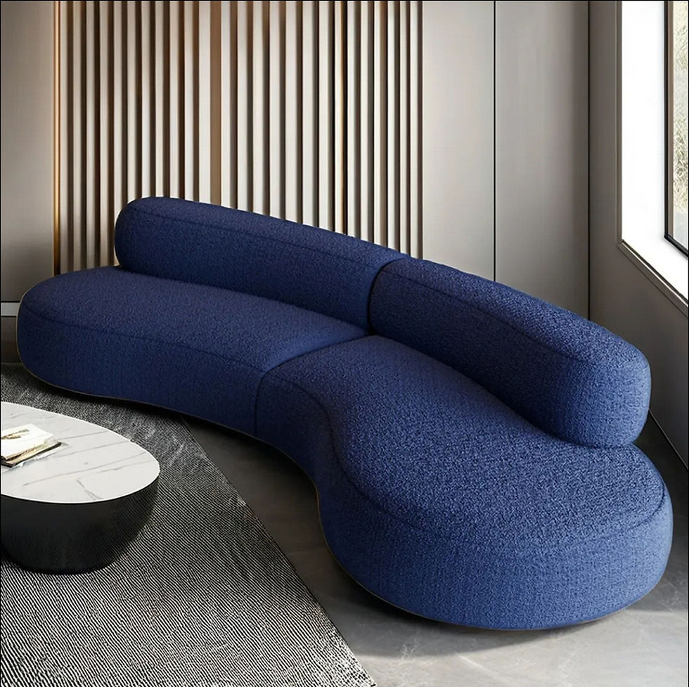 Thumbnail: Modern Sofa Living Room Modular Section Corner Fabric Velvet Cloud Convertible 3